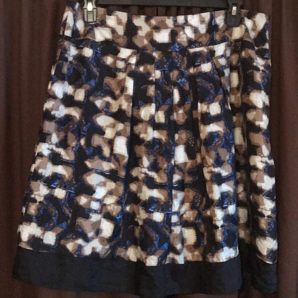 Silk Floral Skirt